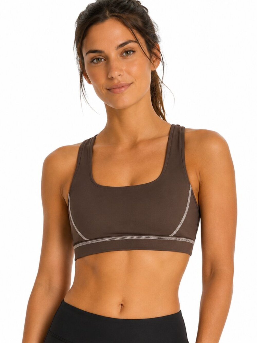 Aerie Chocolate Sports Bra - L